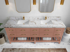 Parker 84 in. W x 22 in. D Double Sink Bathroom Vanity - photo 25