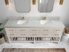 Parker 84 in. W x 22 in. D Double Sink Bathroom Vanity - photo 25