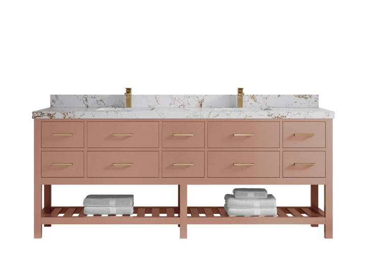 Parker 84 in. W x 22 in. D Double Sink Bathroom Vanity - photo 32
