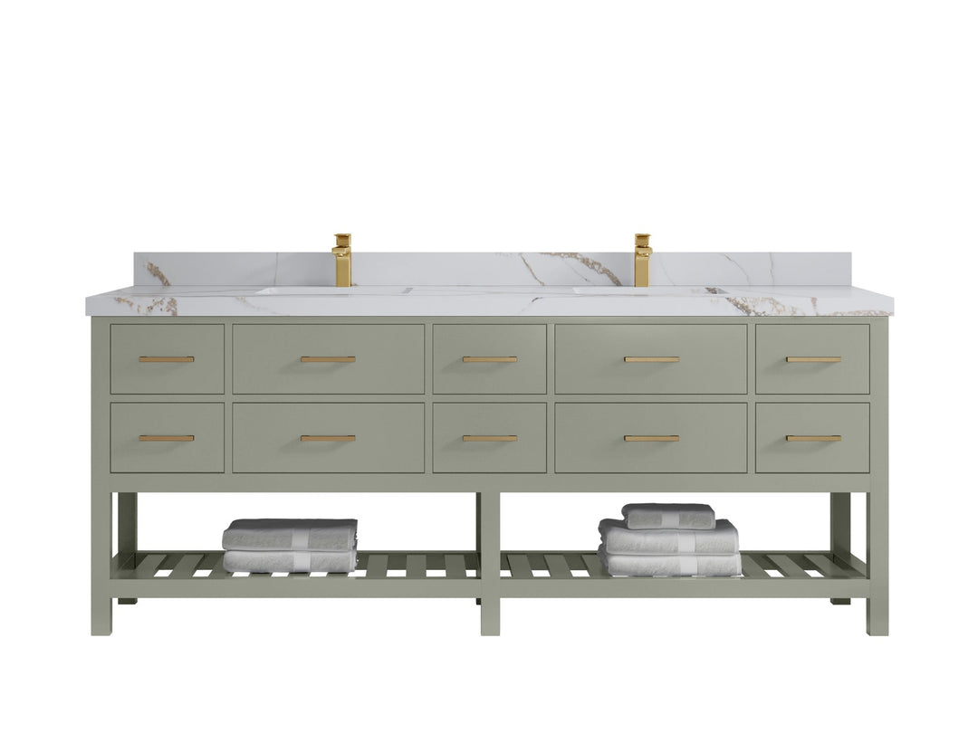 Parker 84 in. W x 22 in. D Double Sink Bathroom Vanity - Willow Bath and Vanity