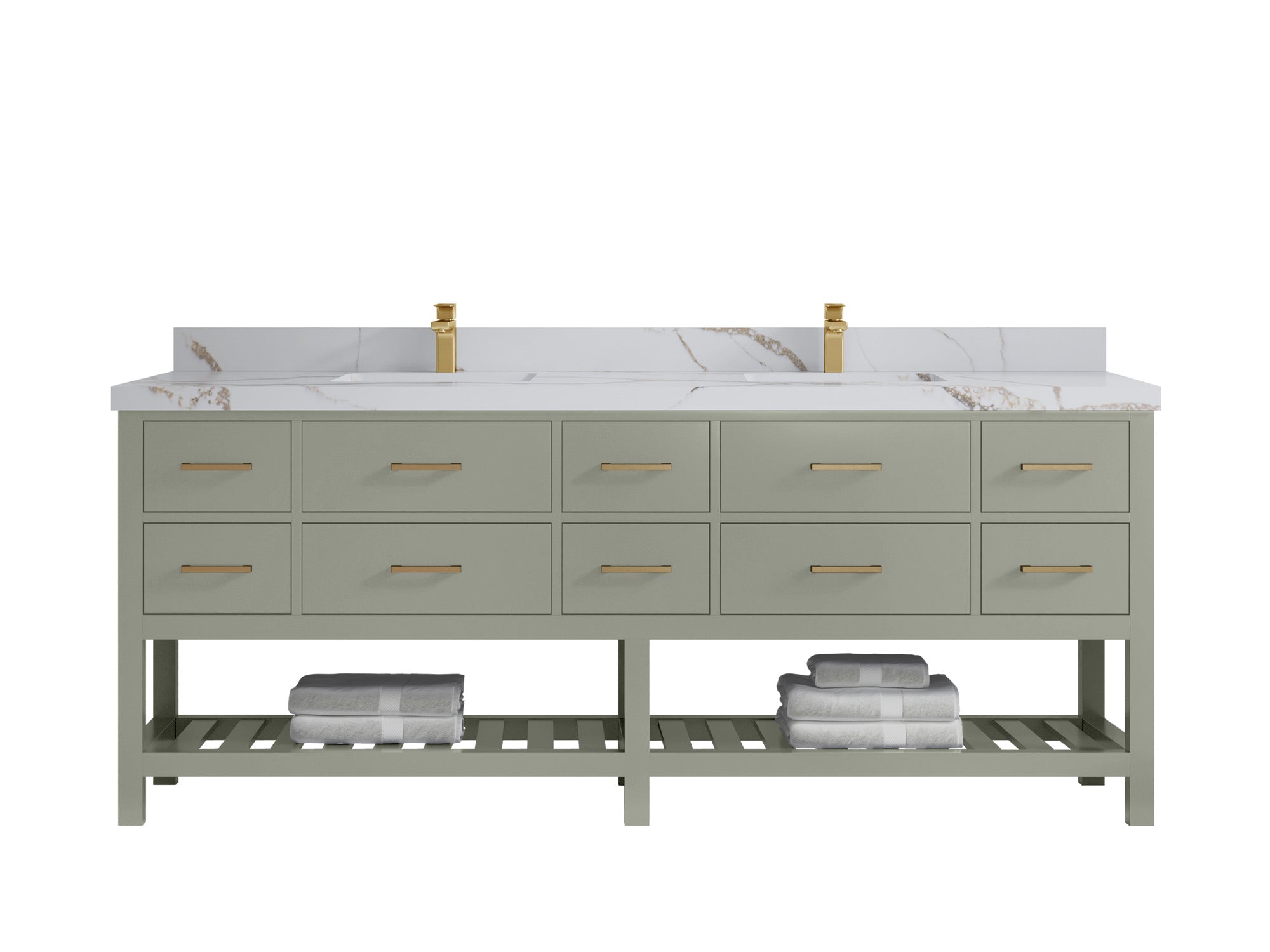 Parker 84 in. W x 22 in. D Double Sink Bathroom Vanity - Willow Bath and Vanity