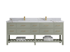 Parker 84 in. W x 22 in. D Double Sink Bathroom Vanity - photo 16