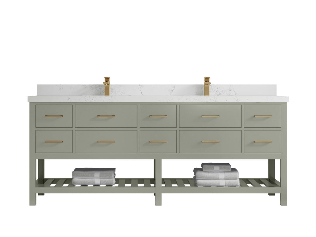 Parker 84 in. W x 22 in. D Double Sink Bathroom Vanity - Willow Bath and Vanity