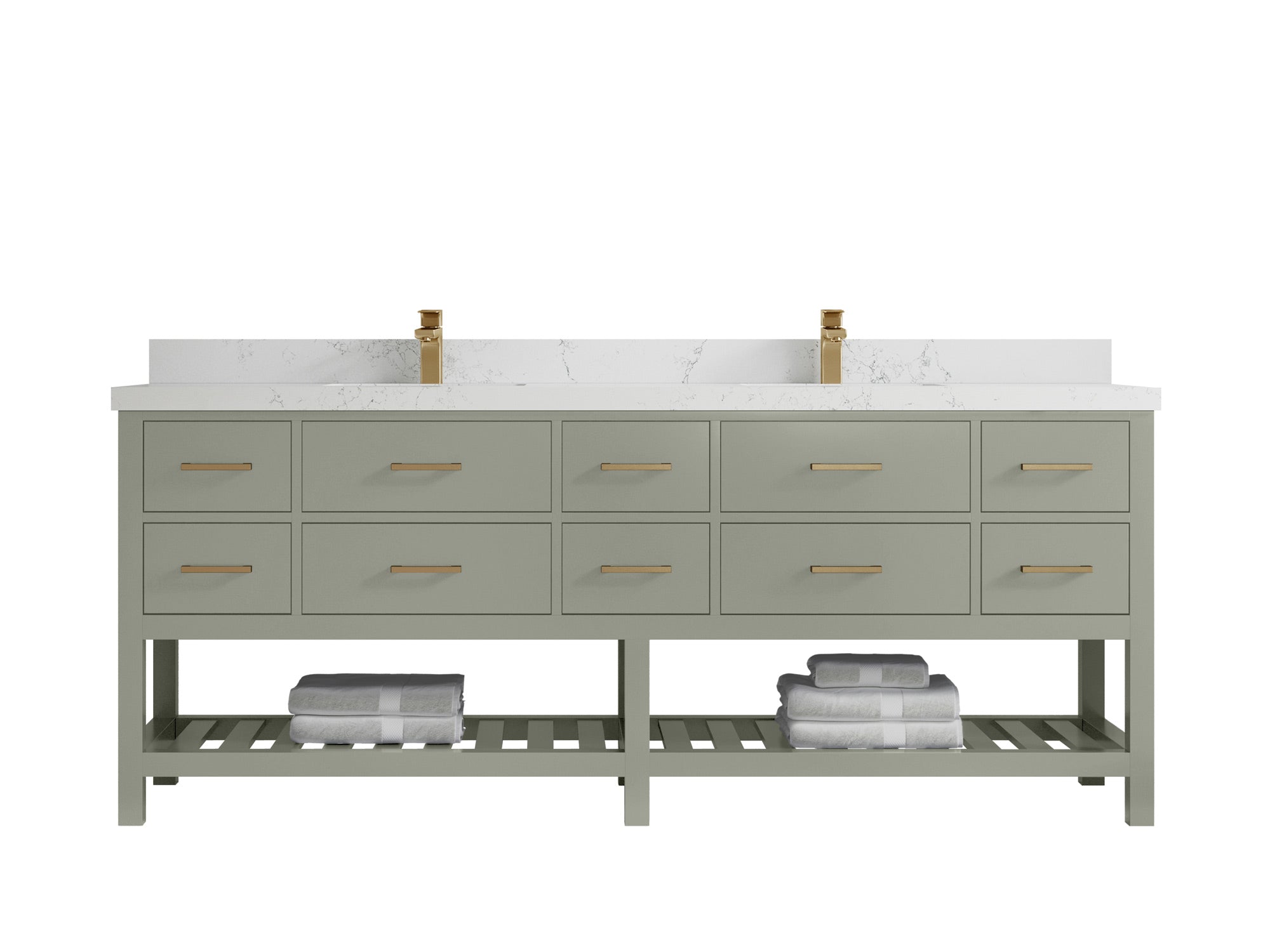Parker 84 in. W x 22 in. D Double Sink Bathroom Vanity - Willow Bath and Vanity
