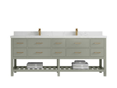 Parker 84 in. W x 22 in. D Double Sink Bathroom Vanity - photo 28