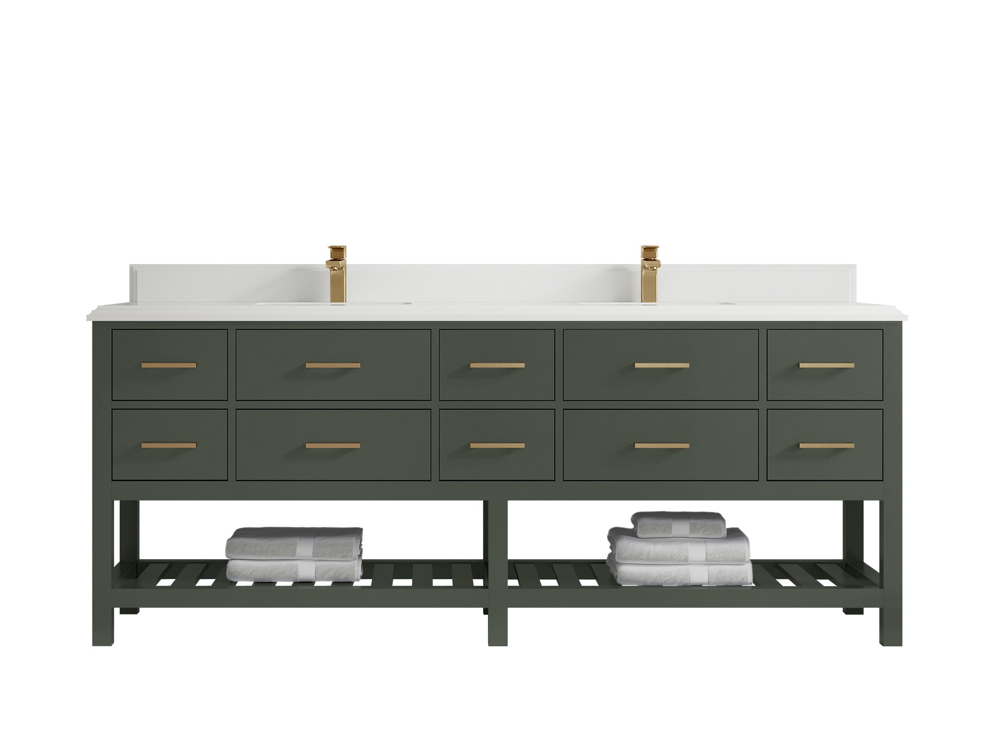 Parker 84 in. W x 22 in. D Double Sink Bathroom Vanity - Willow Bath and Vanity