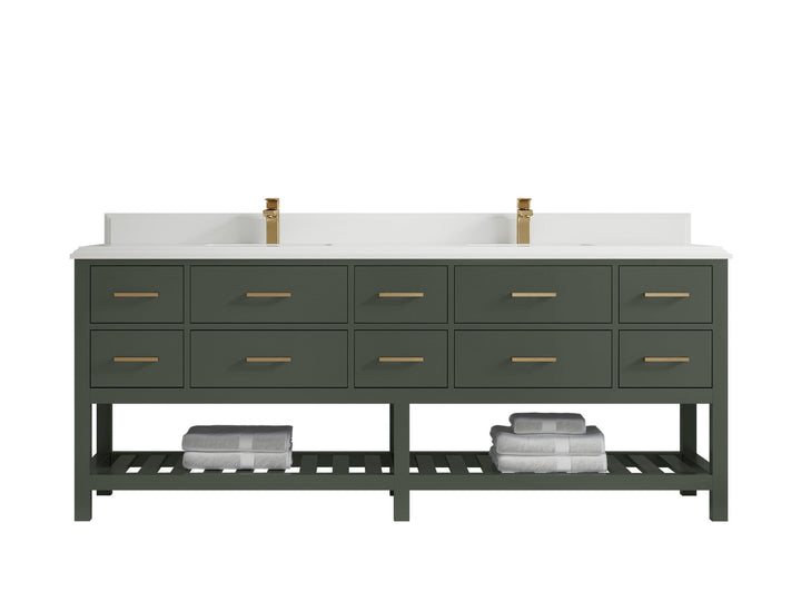 Parker 84 in. W x 22 in. D Double Sink Bathroom Vanity - photo 17