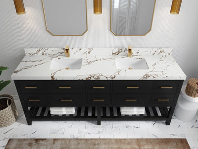 Parker 84 in. W x 22 in. D Double Sink Bathroom Vanity - Willow Bath and Vanity