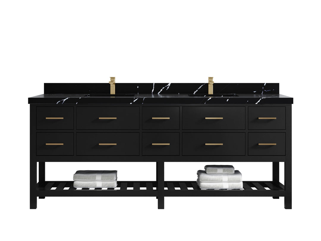 Parker 84 in. W x 22 in. D Double Sink Bathroom Vanity - Willow Bath and Vanity