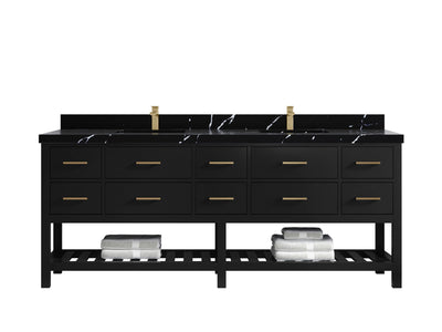 Parker 84 in. W x 22 in. D Double Sink Bathroom Vanity - Willow Bath and Vanity