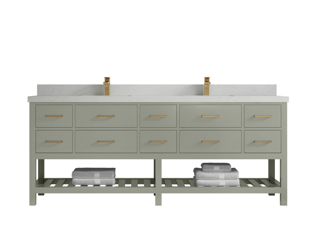 Parker 84 in. W x 22 in. D Double Sink Bathroom Vanity - Willow Bath and Vanity