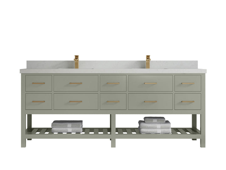 Parker 84 in. W x 22 in. D Double Sink Bathroom Vanity - photo 14