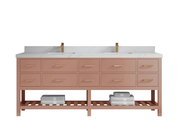 Parker 84 in. W x 22 in. D Double Sink Bathroom Vanity - photo 22