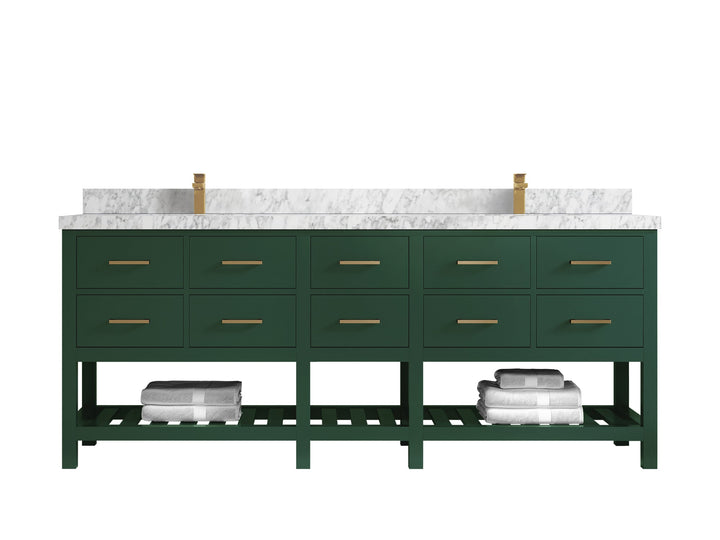 Parker 84 in. W x 22 in. D Double Sink Bathroom Vanity - photo 7
