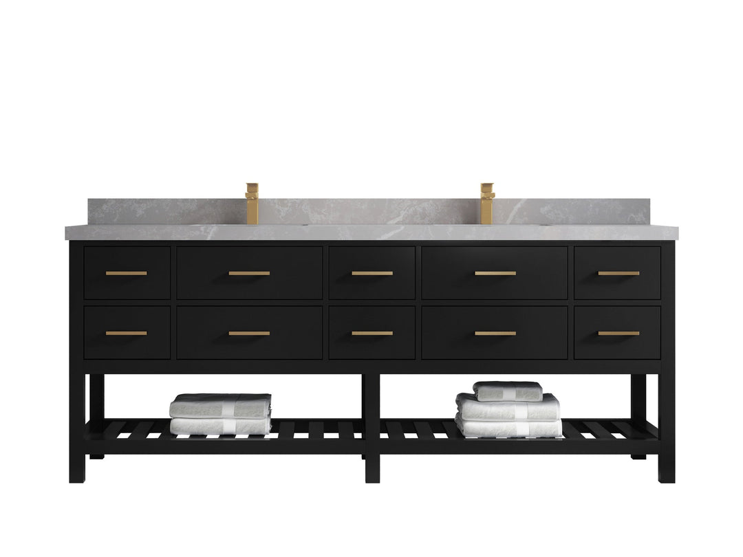 Parker 84 in. W x 22 in. D Double Sink Bathroom Vanity - Willow Bath and Vanity