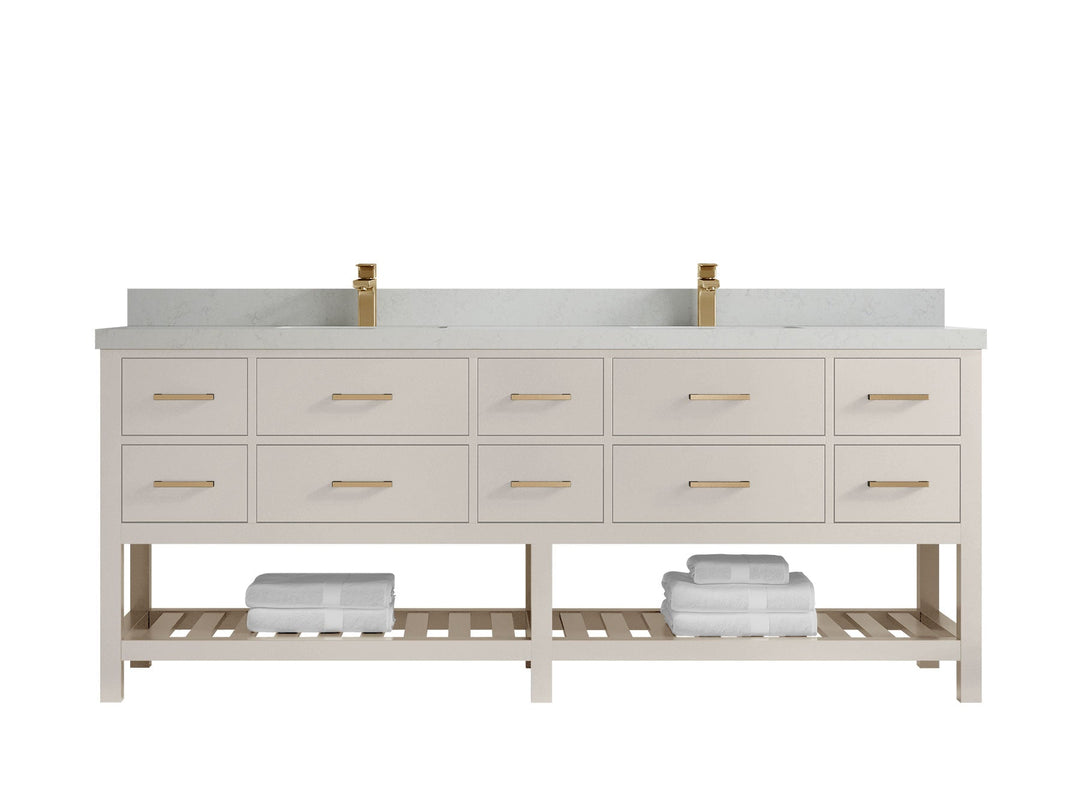 Parker 84 in. W x 22 in. D Double Sink Bathroom Vanity - Willow Bath and Vanity