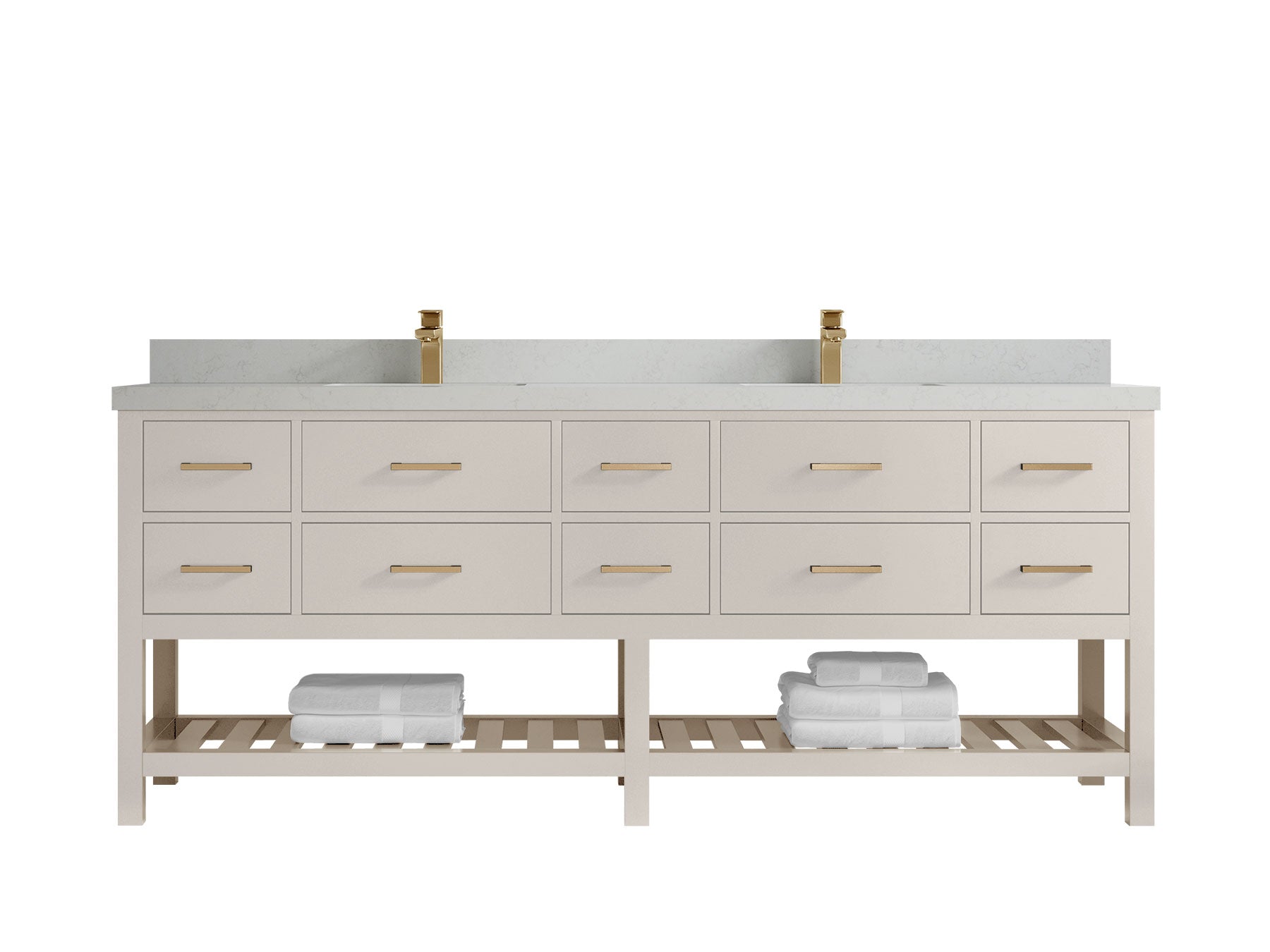 Parker 84 in. W x 22 in. D Double Sink Bathroom Vanity - Willow Bath and Vanity