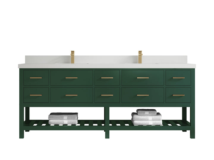 Parker 84 in. W x 22 in. D Double Sink Bathroom Vanity - photo 35