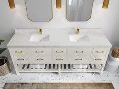 Parker 84 in. W x 22 in. D Double Sink Bathroom Vanity - photo 17