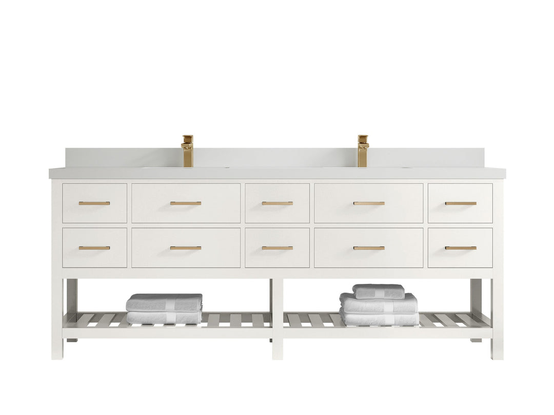 Parker 84 in. W x 22 in. D Double Sink Bathroom Vanity - Willow Bath and Vanity
