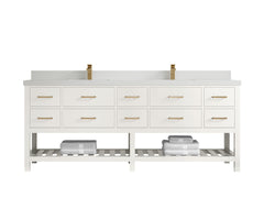 Parker 84 in. W x 22 in. D Double Sink Bathroom Vanity - photo 37