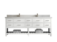 Parker 84 in. W x 22 in. D Double Sink Bathroom Vanity - photo 1