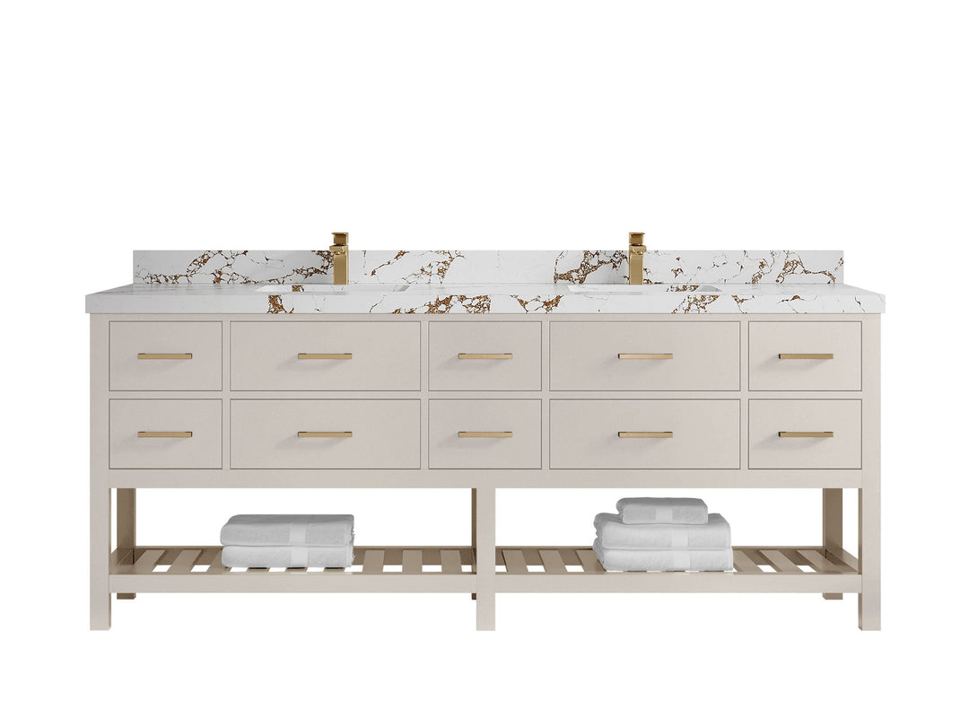 Parker 84 in. W x 22 in. D Double Sink Bathroom Vanity - Willow Bath and Vanity