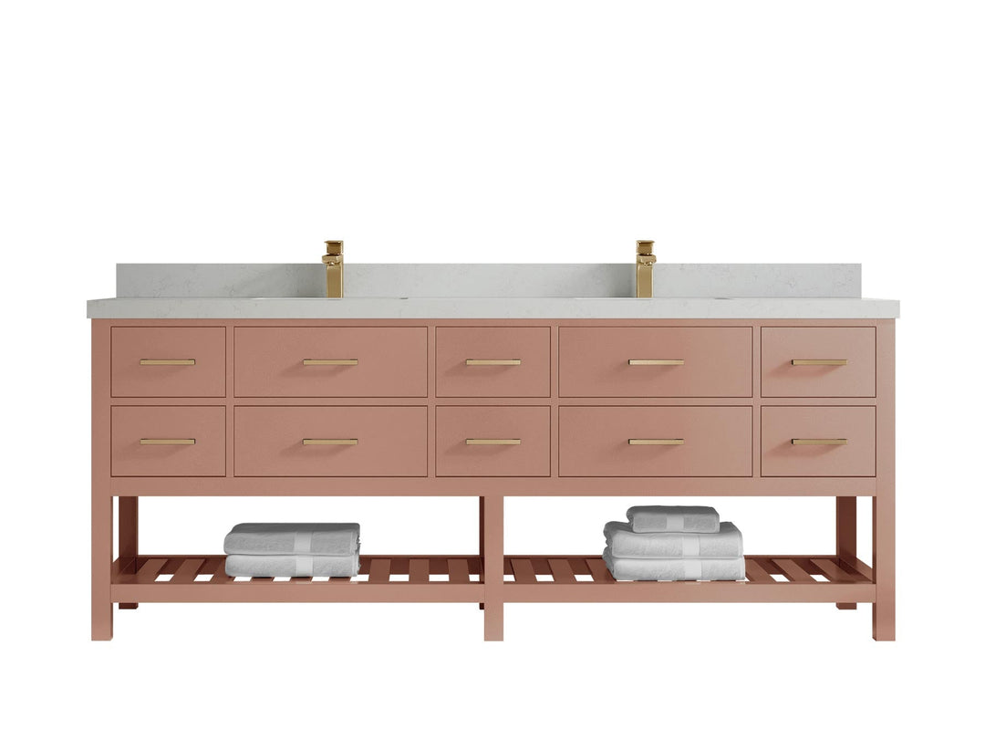 Parker 84 in. W x 22 in. D Double Sink Bathroom Vanity - Willow Bath and Vanity