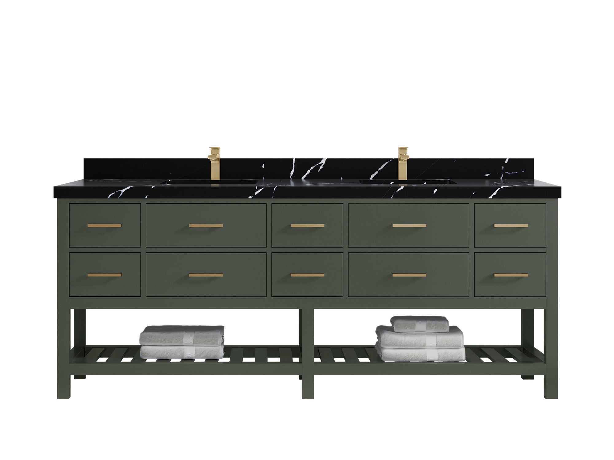 Parker 84 in. W x 22 in. D Double Sink Bathroom Vanity - Willow Bath and Vanity