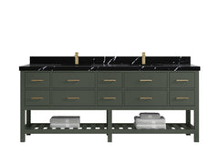 Parker 84 in. W x 22 in. D Double Sink Bathroom Vanity - photo 9