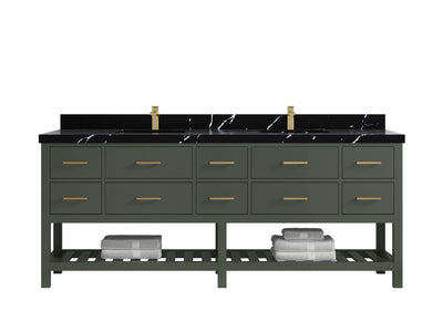 Parker 84 in. W x 22 in. D Double Sink Bathroom Vanity - Willow Bath and Vanity