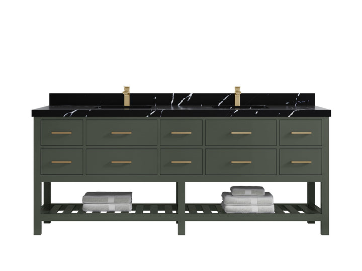 Parker 84 in. W x 22 in. D Double Sink Bathroom Vanity - photo 9