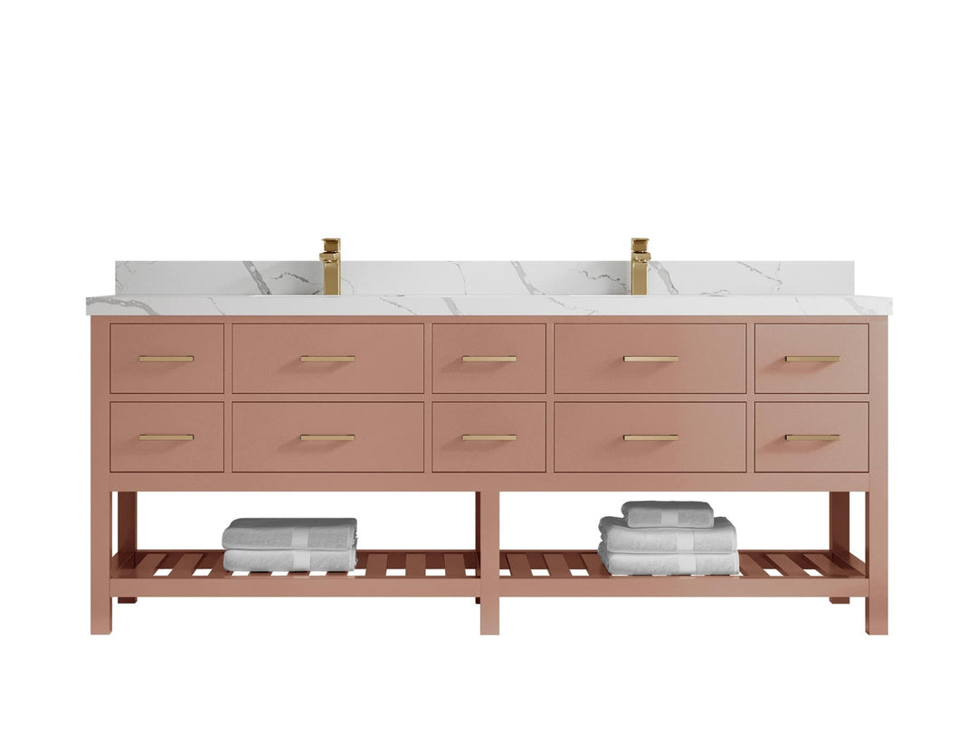 Parker 84 in. W x 22 in. D Double Sink Bathroom Vanity - Willow Bath and Vanity