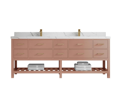 Parker 84 in. W x 22 in. D Double Sink Bathroom Vanity - Willow Bath and Vanity