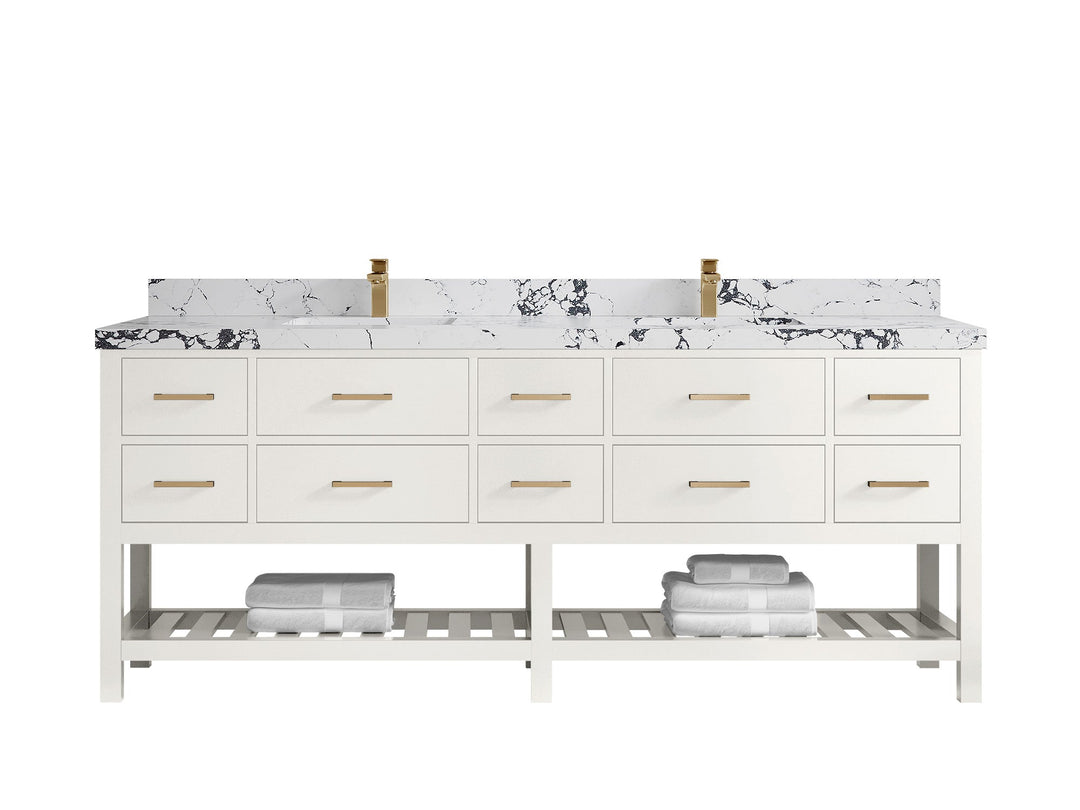 Parker 84 in. W x 22 in. D Double Sink Bathroom Vanity - Willow Bath and Vanity