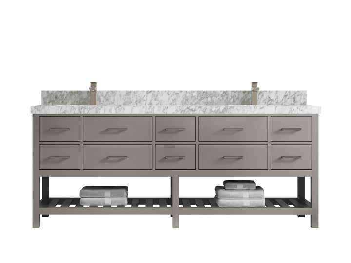Parker 84 in. W x 22 in. D Double Sink Bathroom Vanity - photo 22