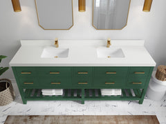 Parker 84 in. W x 22 in. D Double Sink Bathroom Vanity - photo 35