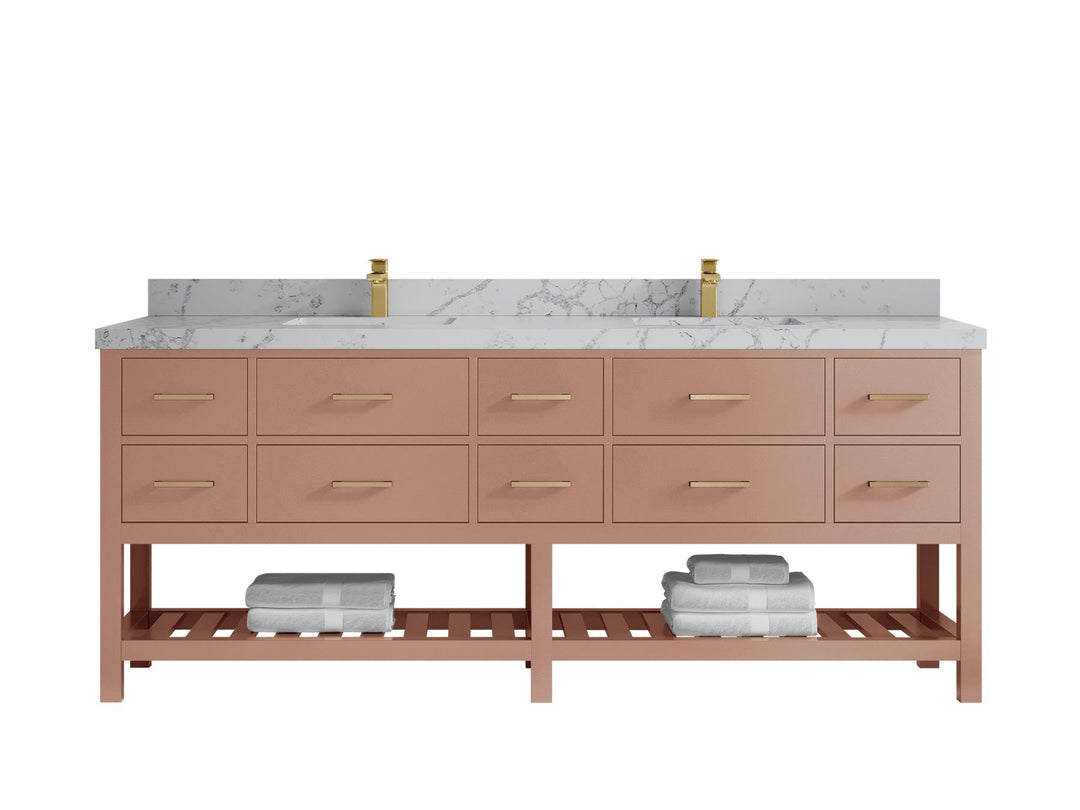 Parker 84 in. W x 22 in. D Double Sink Bathroom Vanity - Willow Bath and Vanity
