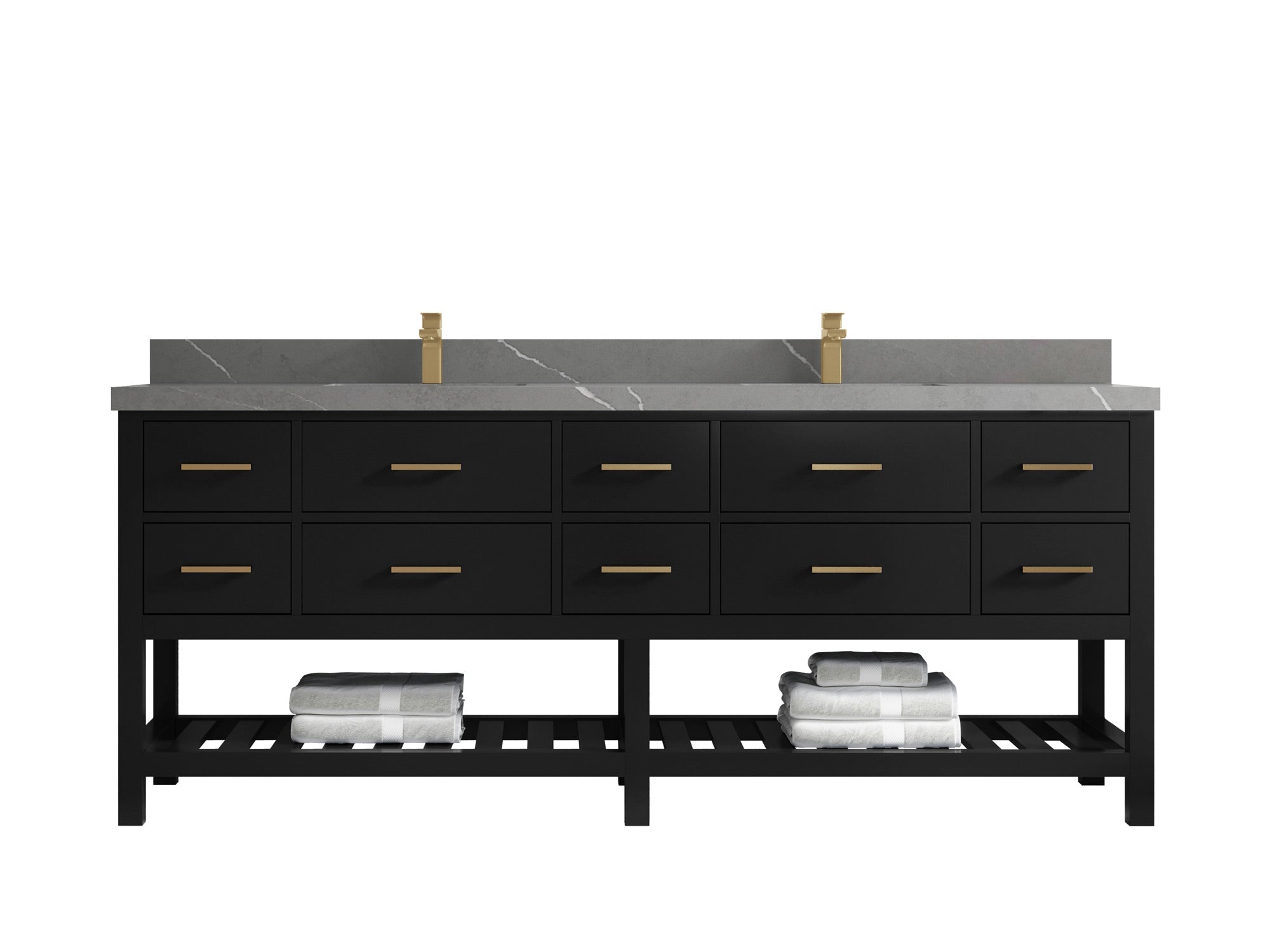 Parker 84 in. W x 22 in. D Double Sink Bathroom Vanity - Willow Bath and Vanity