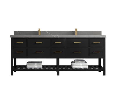 Parker 84 in. W x 22 in. D Double Sink Bathroom Vanity - Willow Bath and Vanity
