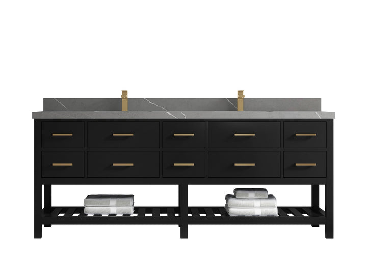 Parker 84 in. W x 22 in. D Double Sink Bathroom Vanity - photo 32