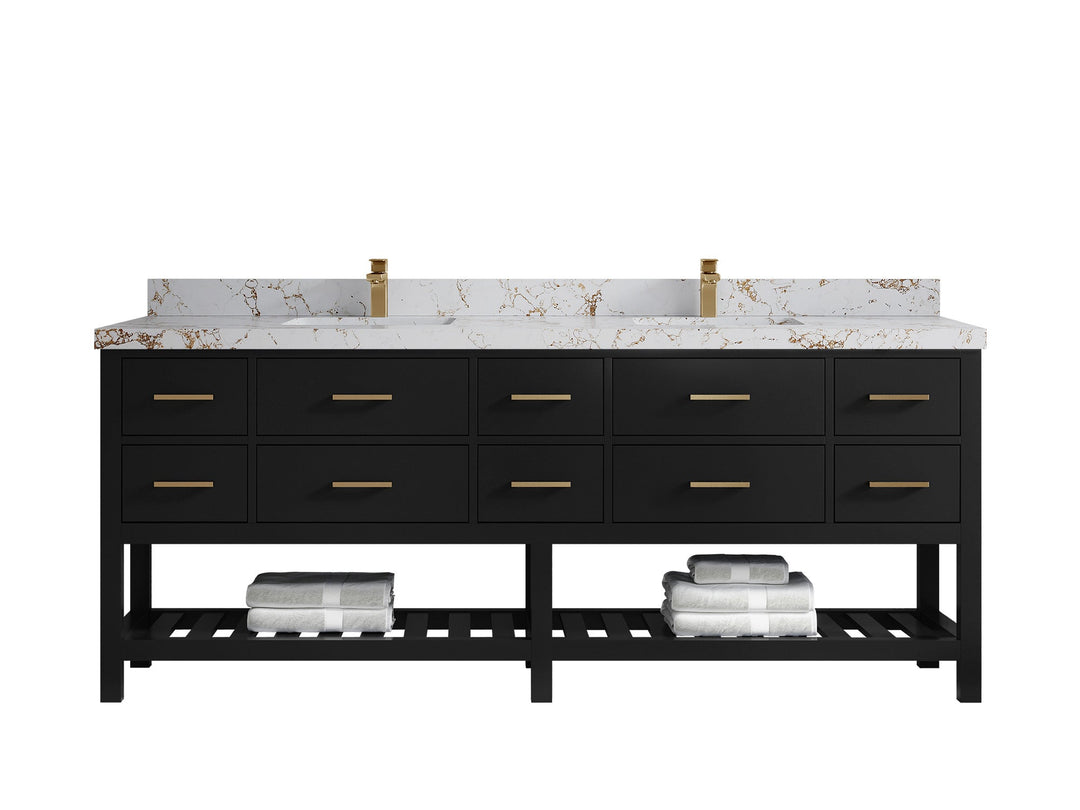 Parker 84 in. W x 22 in. D Double Sink Bathroom Vanity - Willow Bath and Vanity