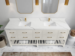 Parker 84 in. W x 22 in. D Double Sink Bathroom Vanity - photo 15