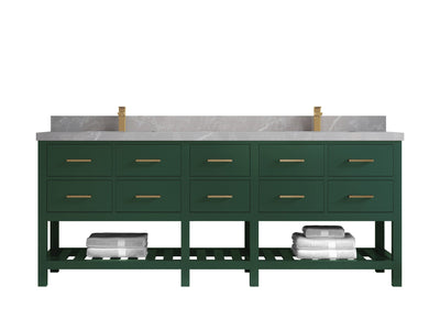 Parker 84 in. W x 22 in. D Double Sink Bathroom Vanity - Willow Bath and Vanity