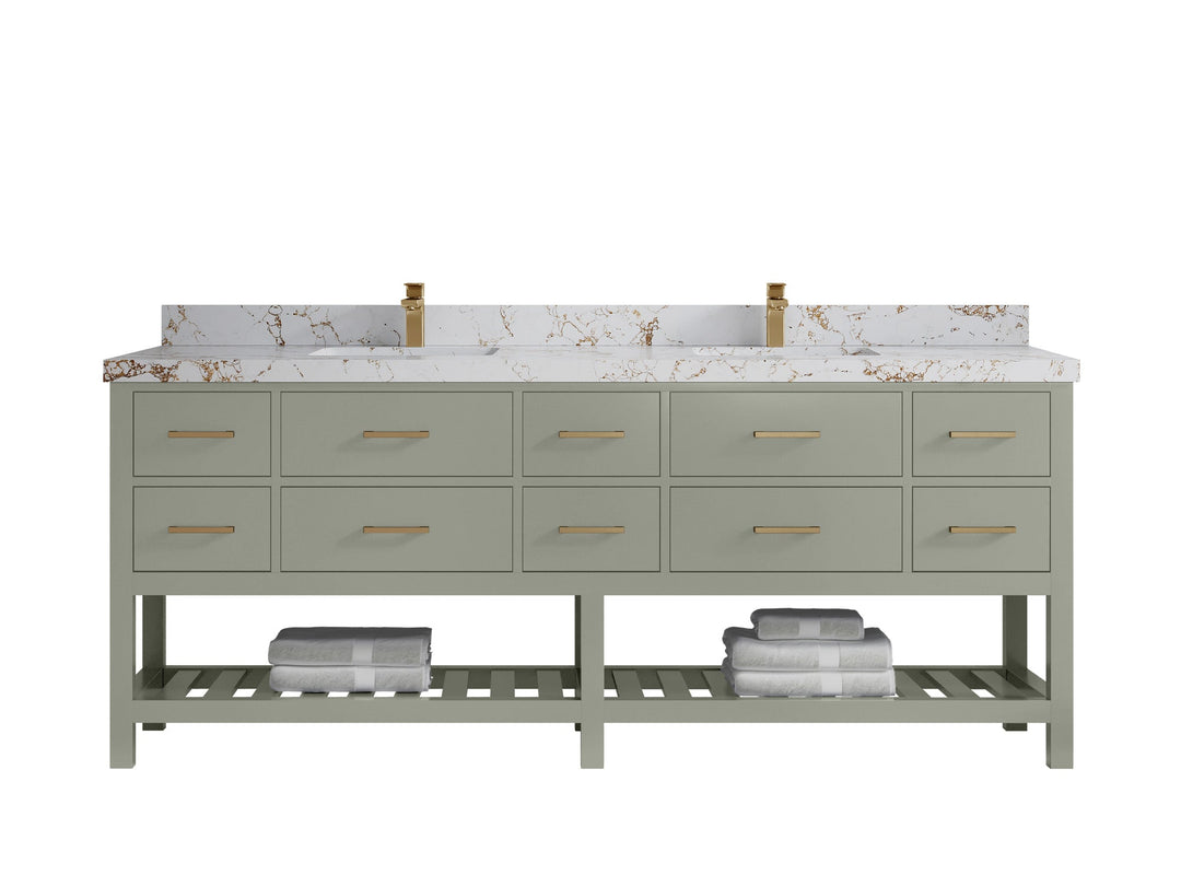 Parker 84 in. W x 22 in. D Double Sink Bathroom Vanity - Willow Bath and Vanity