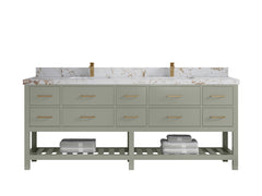 Parker 84 in. W x 22 in. D Double Sink Bathroom Vanity - photo 36