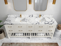 Parker 84 in. W x 22 in. D Double Sink Bathroom Vanity - photo 32