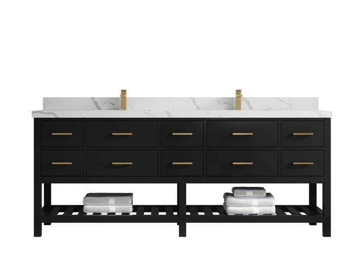 Parker 84 in. W x 22 in. D Double Sink Bathroom Vanity - photo 12