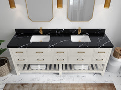 Parker 84 in. W x 22 in. D Double Sink Bathroom Vanity - photo 11