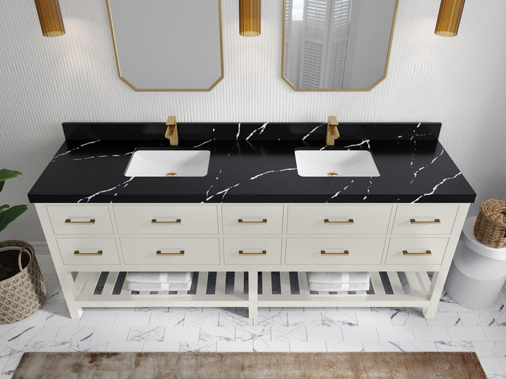 Parker 84 in. W x 22 in. D Double Sink Bathroom Vanity - photo 11